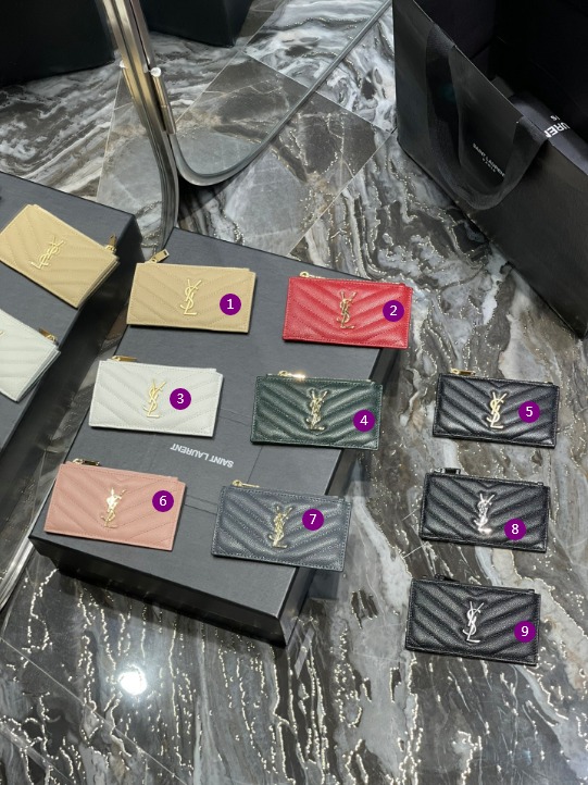 YSL Fragmets Wallet-13x8